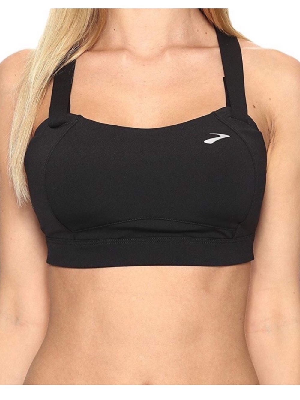 Brooks | 350071 Juno Sports Bra Black Adjustable Full Coverage size 36DD